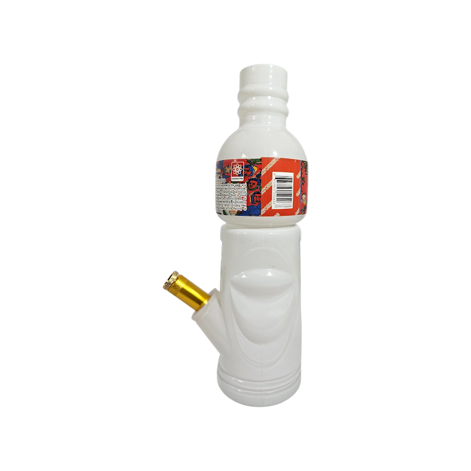 Compact white bong side profile
