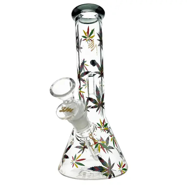 BILLY MATE Rasta Leaf Beaker Bong - 23cm