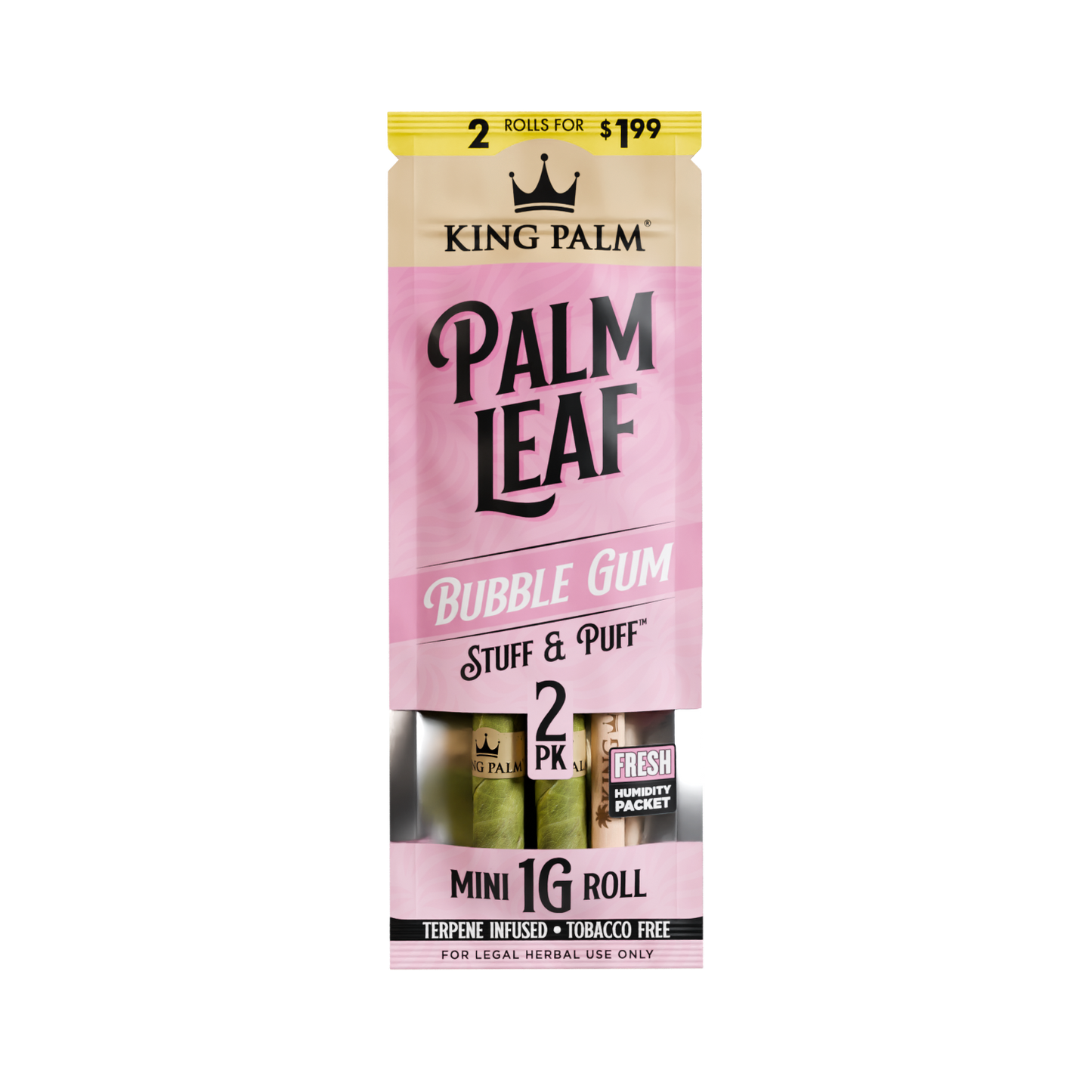 KING PALM Bubble Gum Mini - 2pk BillyMart