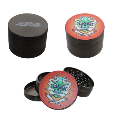 CRUSHERS Smokin’ Skull 4 Piece Grinder - 63mm