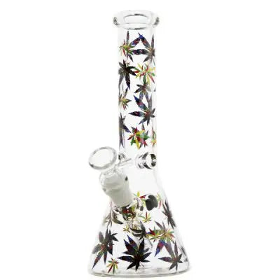 Multi-Color Marijuana Leaf Beaker - 25cm