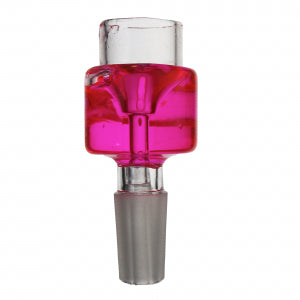 GLYCERIN Pink Glass Cone Piece - 14mm