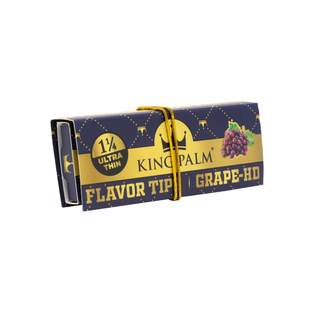 KING PALM Grape HD Rolling Papers With Tips 1¼ Size BillyMart