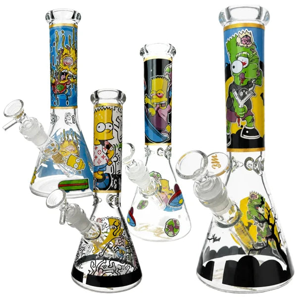 BART SIMPSON Beaker Random 25cm glass bong