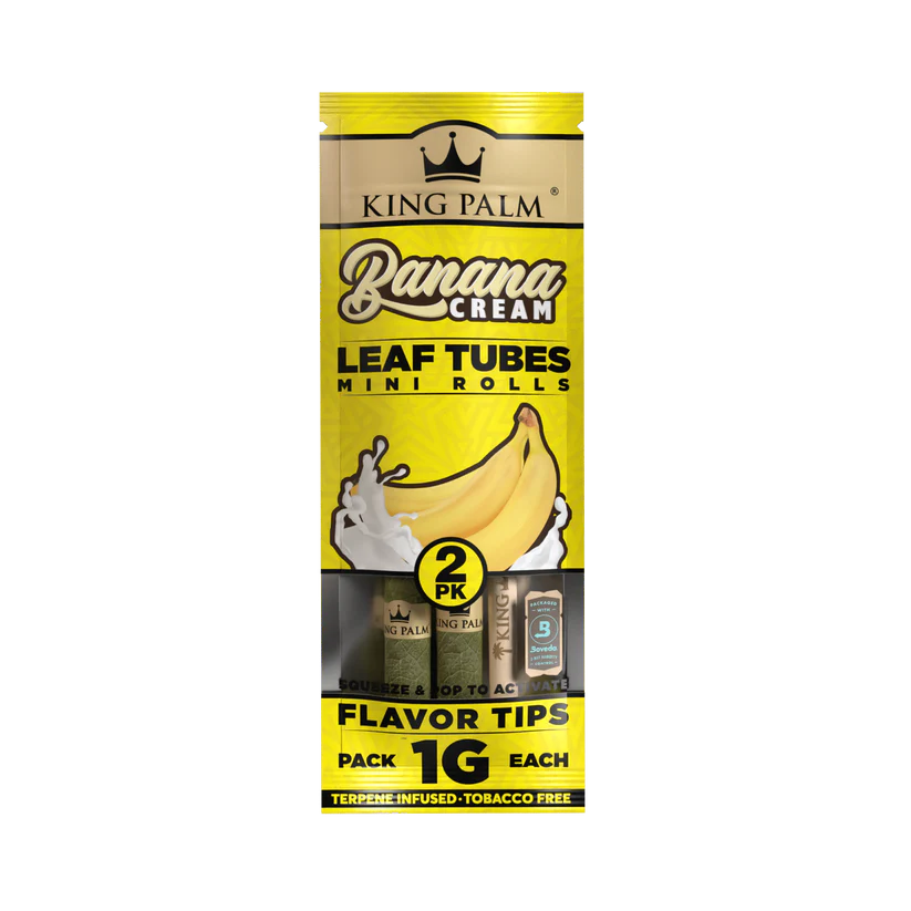 KING PALM Minis Banana Cream - 2PK