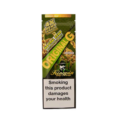 KINGPIN Flavoured Hemp Wraps Original - 4PK