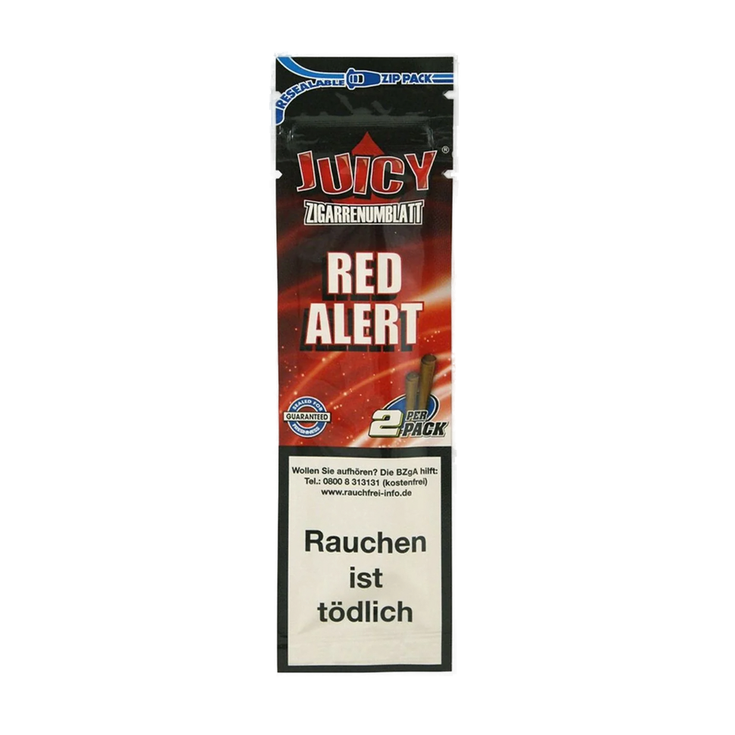JUICY JAY Double Hemp Wrap Red Alert - 2pk