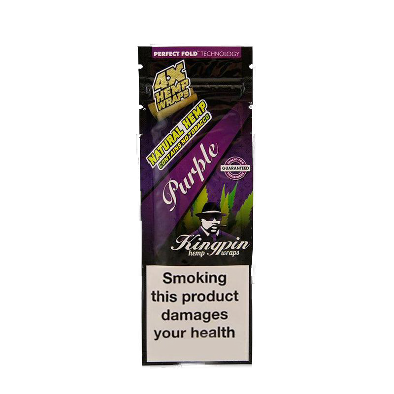 KINGPIN Flavoured Hemp Wraps Purple - 4PK