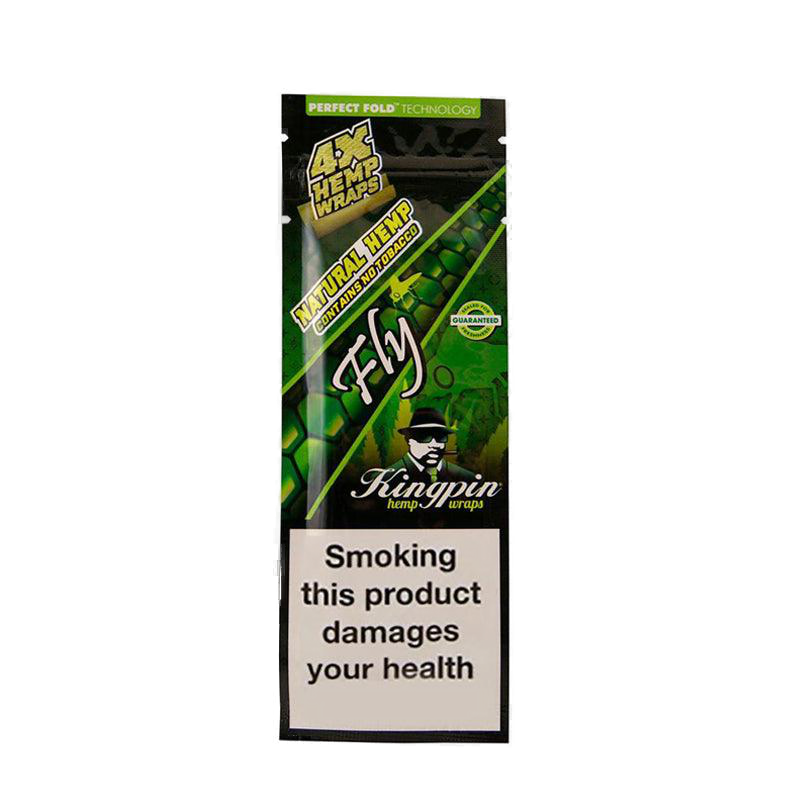 KINGPIN Flavoured Hemp Wraps Fly - 4PK