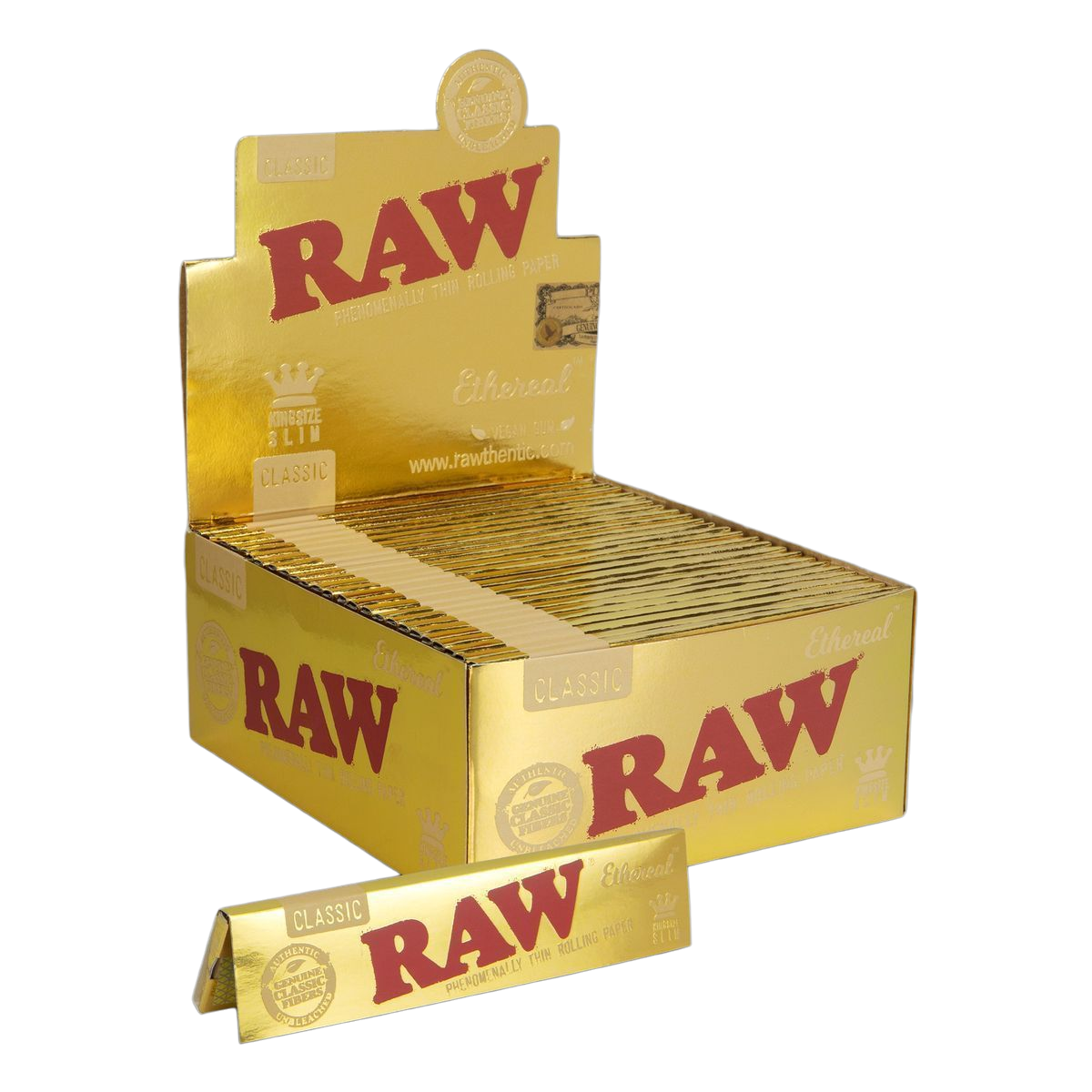 RAW Ethereal Classic Phenomenally Thin Rolling Papers - King Size Slim