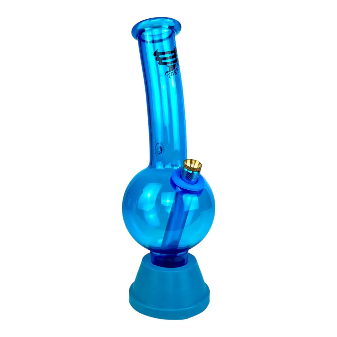 TORNADO Bubble Bong Blue 25cm with silicone base