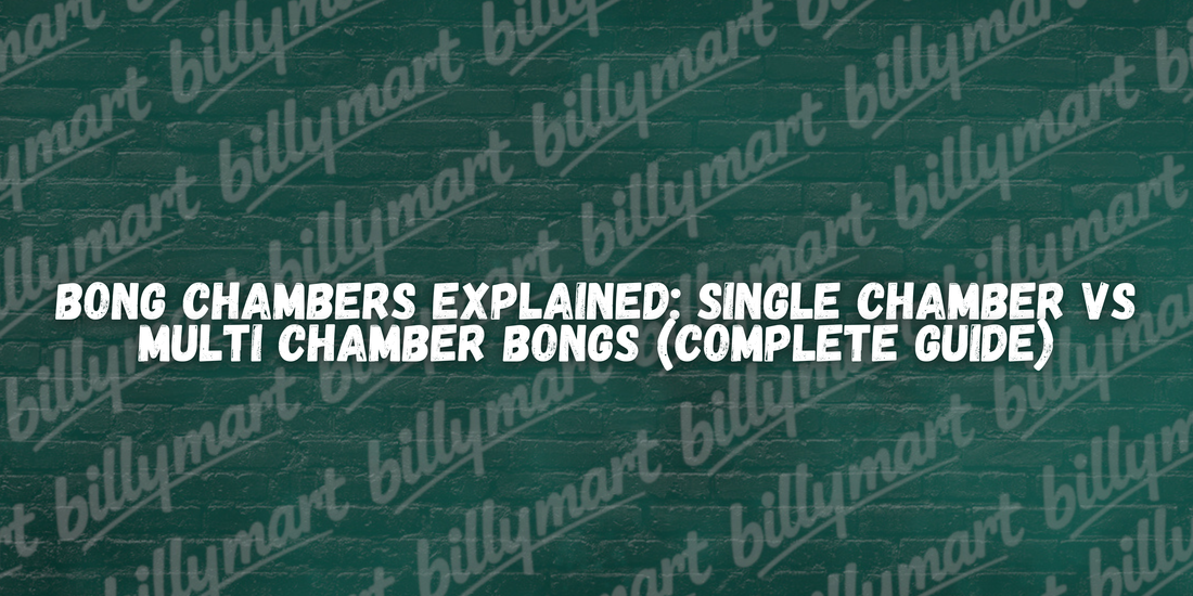 Diagram showing how a bong chamber filters smoke