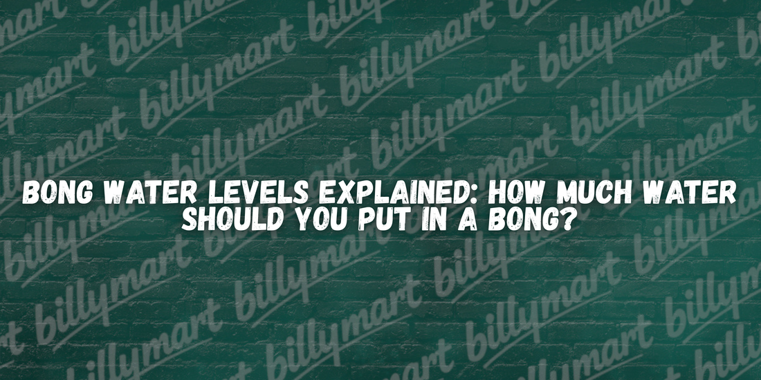 Bong water levels explained showing the correct amount of water for filtration