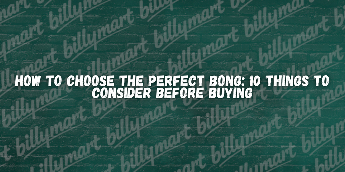 How to choose the perfect bong buying guide showing different bong styles