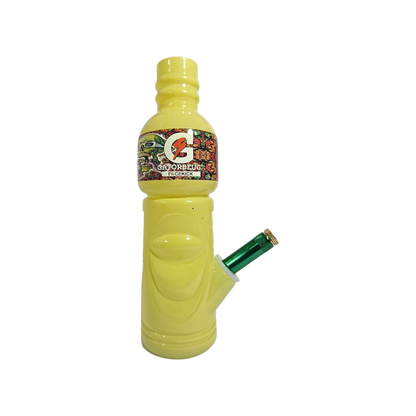 GATO Solid Colour Metal Stem Bong Yellow 23cm