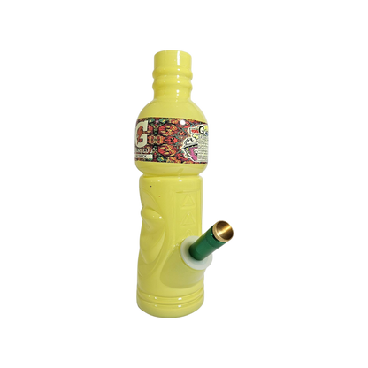 23cm yellow metal stem bong by GATO
