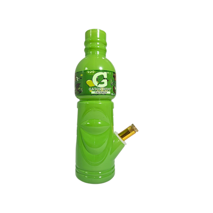 GATO Solid Colour Metal Stem Bong Green 23cm