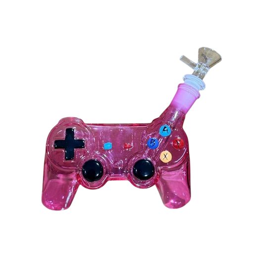 Pink gaming controller with a straw attachment on a white background
BILLYMART Controller Bong #1