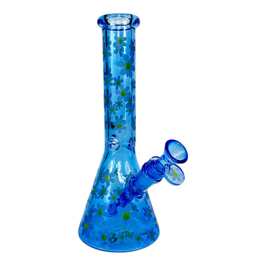 Glow in the Dark Marc Jacobs Daisy Blue Beaker Bong – 25cm