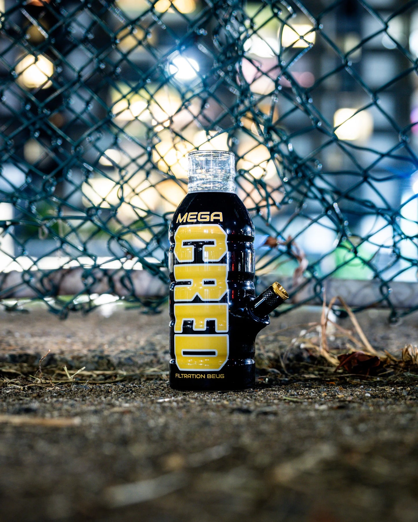 PRIMEBEUG Mega Cred Black/Yellow Bong - 19cm