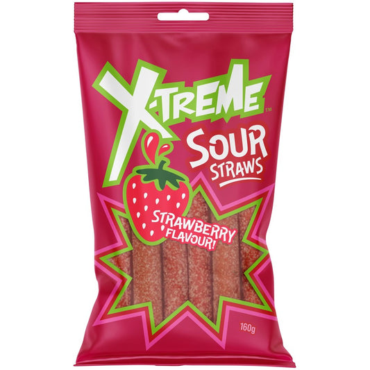 XTREME Sour Straps Strawberry - 150g