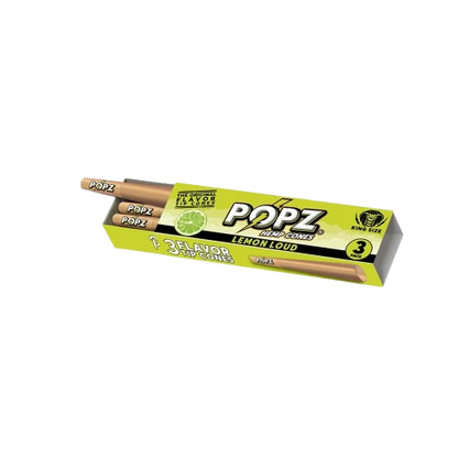 A pack of KING PALM POPZ Lemon Loud pre-rolled cones.