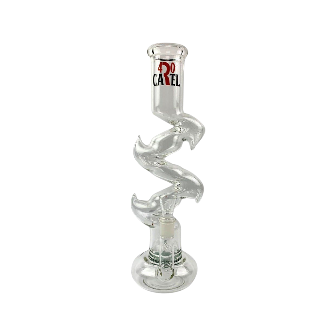 420 CARTEL Death Adder Straight Bong - 40cm Billymart