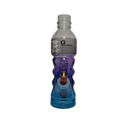 GATO Metal Stem Purple/Blue Bong – 23cm shaped like a gatorade bottle 