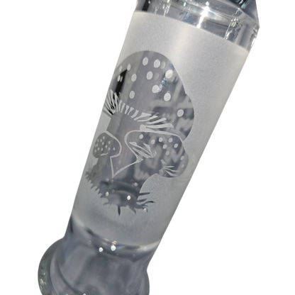 BILLYMART Mushroom Perc Straight Bong - 25cm BillyMart