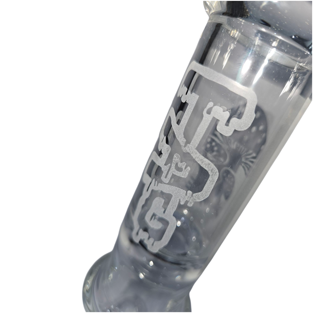 BILLYMART Mushroom Perc Straight Bong - 25cm BillyMart