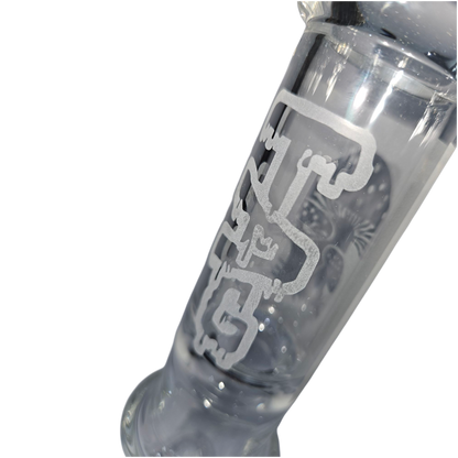 BILLYMART Mushroom Perc Straight Bong - 25cm BillyMart