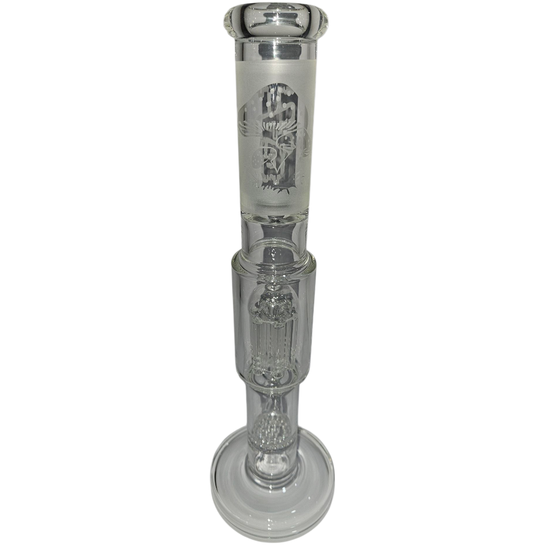 BILLYMART Mushroom Perc Straight Bong - 25cm BillyMart
