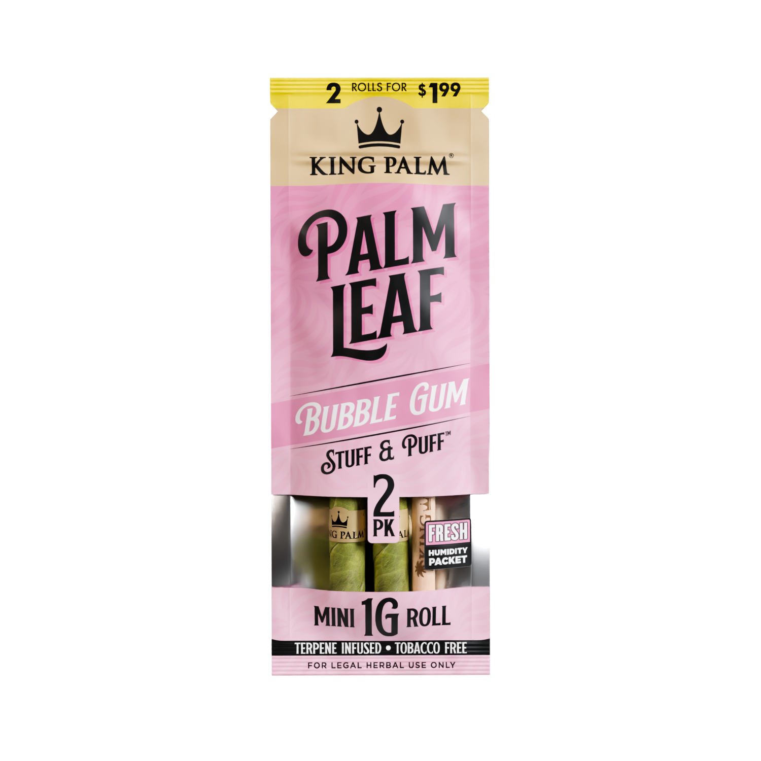 KING PALM Bubble Gum Mini - 2pk BillyMart