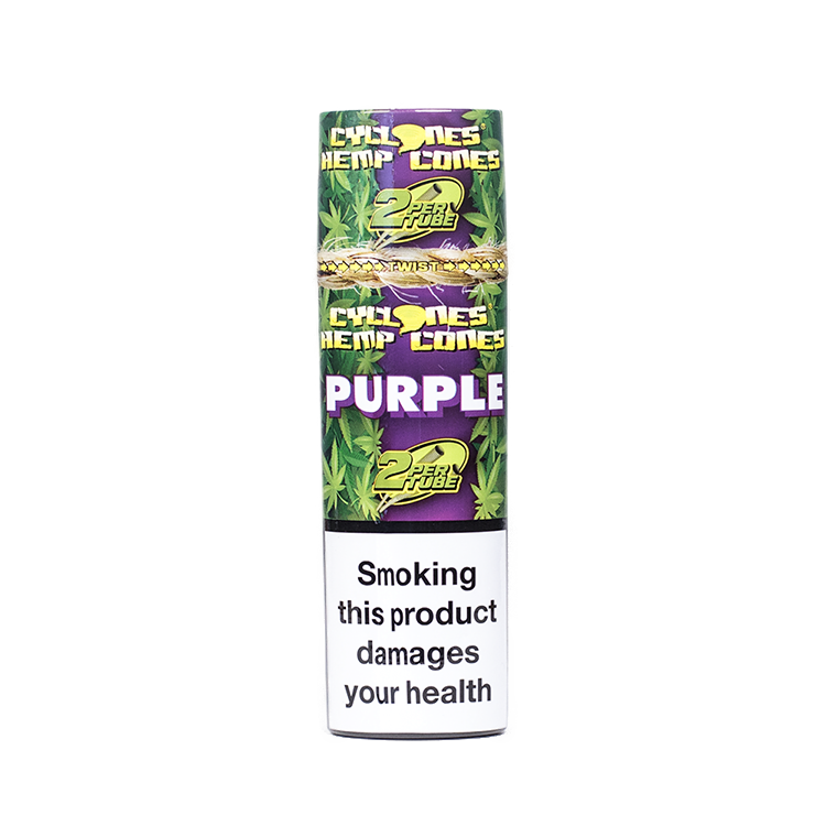 CYCLONES Pre-Rolled Hemp Blunts Purple - 2PK