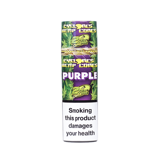 CYCLONES Pre-Rolled Hemp Blunts Purple - 2PK