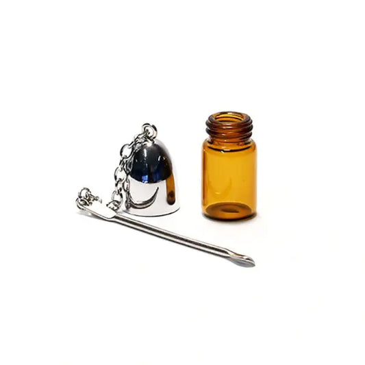 Star Bullet Collections Vial & Silver Spoon – 3.5cm