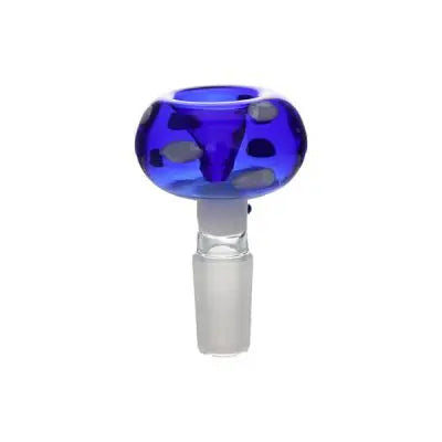 MUSHROOM Blue Glass Cone Piece - 14mm