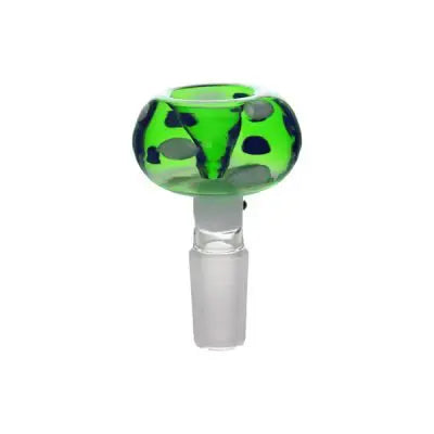 MUSHROOM Green Glass Cone Piece - 14mm