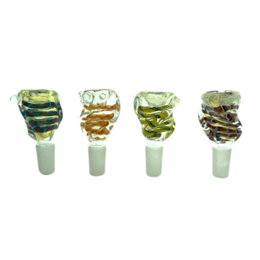 Coloured Twisted Glass Cone Piece - 14mm BillyMart