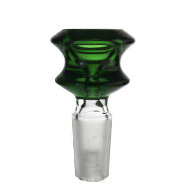 SOLID Double Ring Colored Glass Cone Piece - 14mm