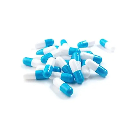 Size 00 Blue/White Gelatin Capsules