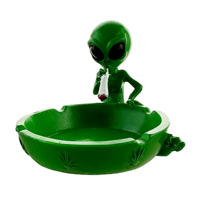 ALIEN Green Smoking Joint Ash Tray - 9cm
