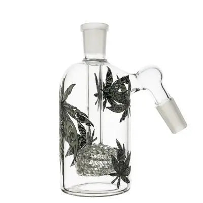 MARIJUANA LEAF Green Glow In The Dark Ash Catcher - 14mm/14mm