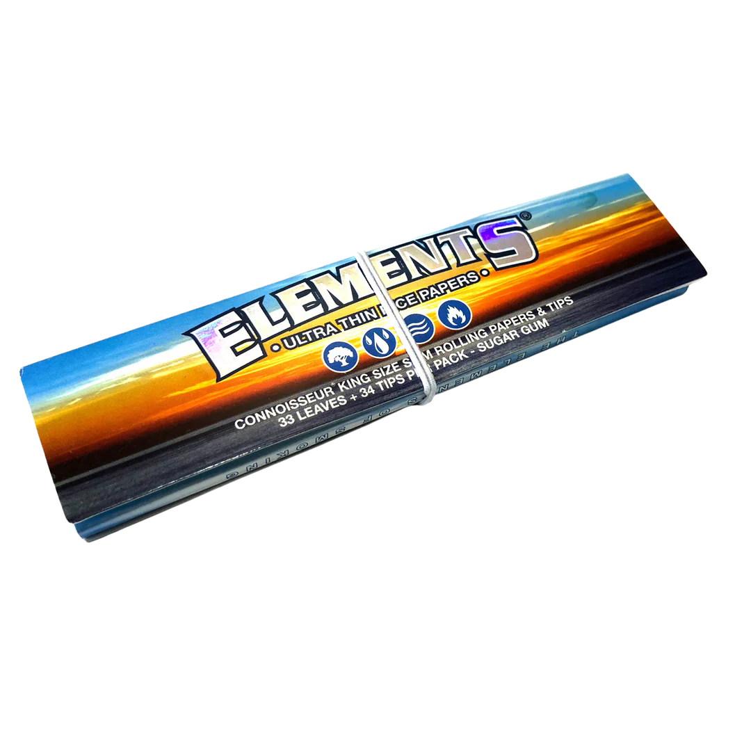 Pack of Elements rolling papers on a white background