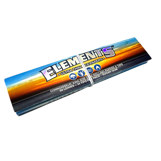 Pack of Elements rolling papers on a white background