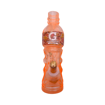 Orange bottle with a Gatorade logo on a white background
