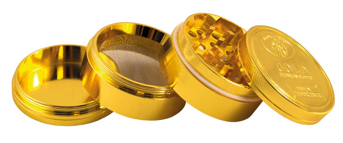 BILLYMART Gold 49mm 4 - Piece Grinder BillyMart
