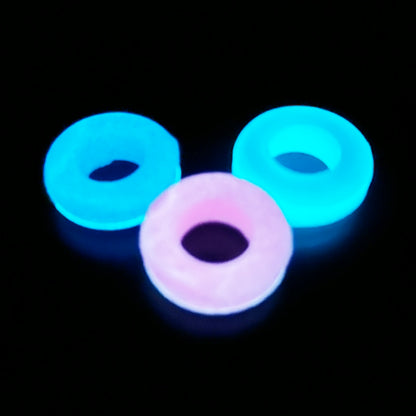 Colored Glow-in-the-Dark Bonza Silicone Grommets