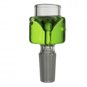 GLYCERIN Green Glass Cone Piece - 14mm