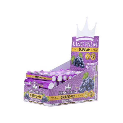 King Palm Grape-HD rolling paper packaging on a white background
